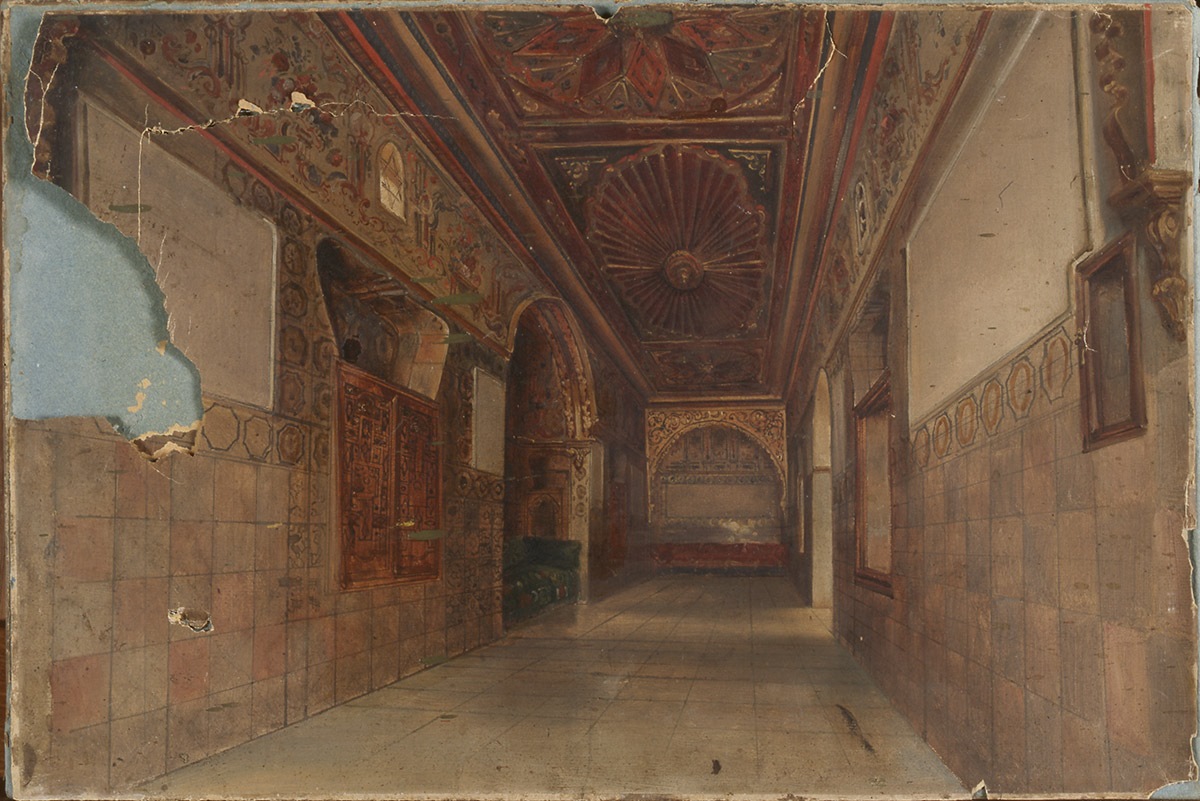 Intérieur d'un appartement luxueux, Jean Charles Langlois, 1832 (vers)