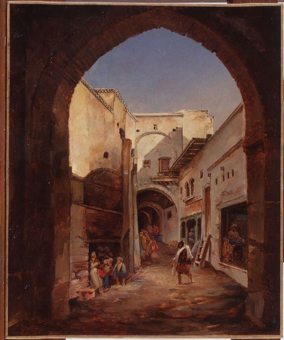 Alger. Rue commerçante de la ville basse, Jean Charles Langlois