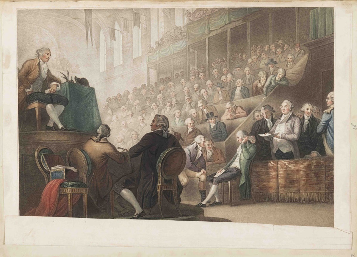 Le Discours mémorable de Louis XVI à la barre de la Convention nationale, Luigi Schiavonetti, 1796