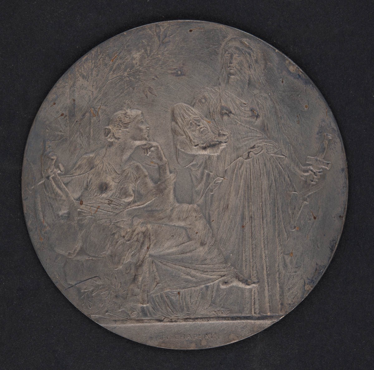 Médaille du Conservatoire national de Musique ; Allégorie de la Musique et de la Tragédie_0