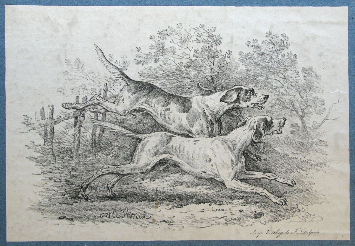 Chiens courant, Carle Vernet, 1836 (Avant)