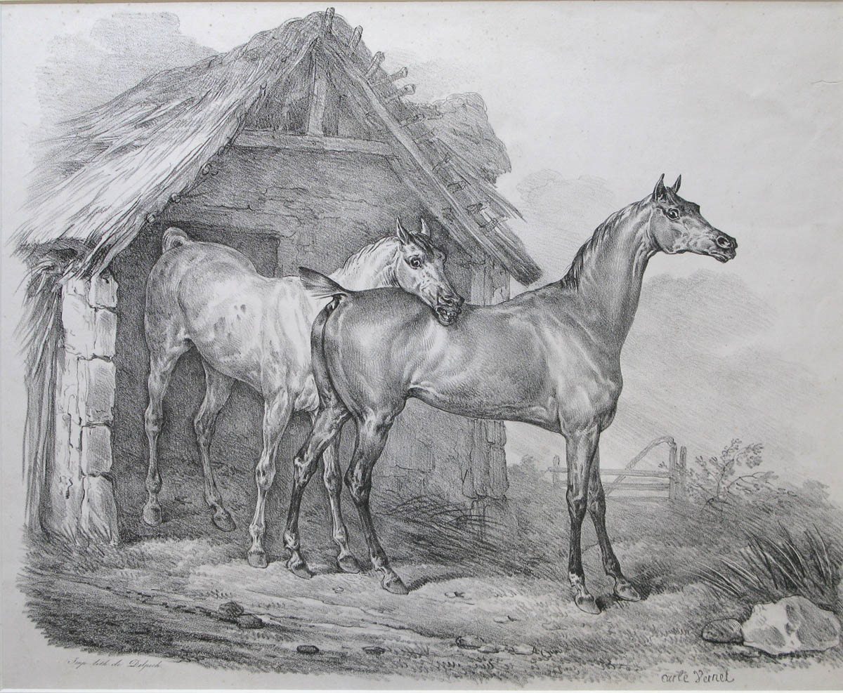 Deux chevaux, Carle Vernet