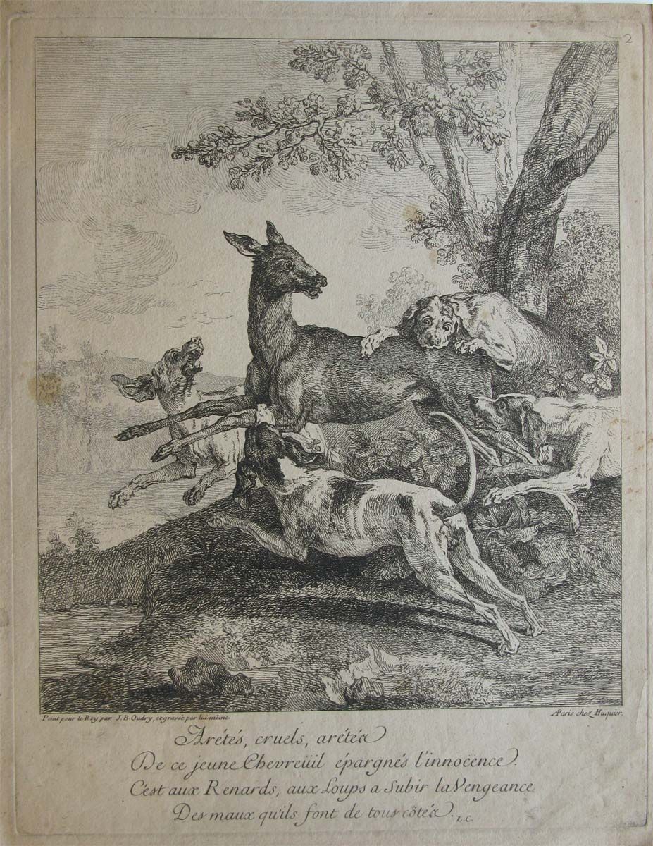Le chevreuil forcé, Jean-Baptiste Oudry, 1724-1755