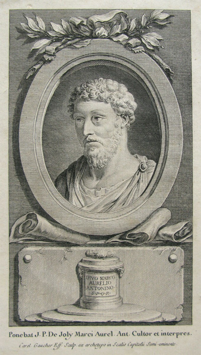 Marc-Aurèle ; Divo Marco Aurelio Antonino, Charles-Étienne Gaucher, 18e siècle