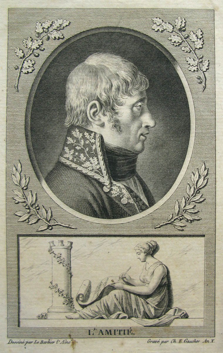 Jean-Charles Monnier, Général ; L'Amitié, Charles-Étienne Gaucher, 18e siècle