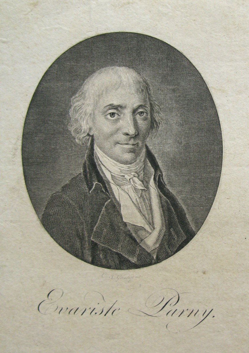 Évariste de Parny, Charles-Étienne Gaucher, 18e siècle