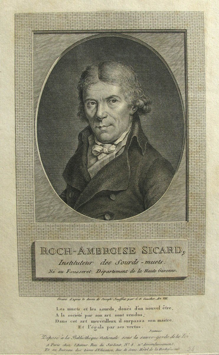 Roch-Ambroise Sicard, Charles-Étienne Gaucher, 18e siècle