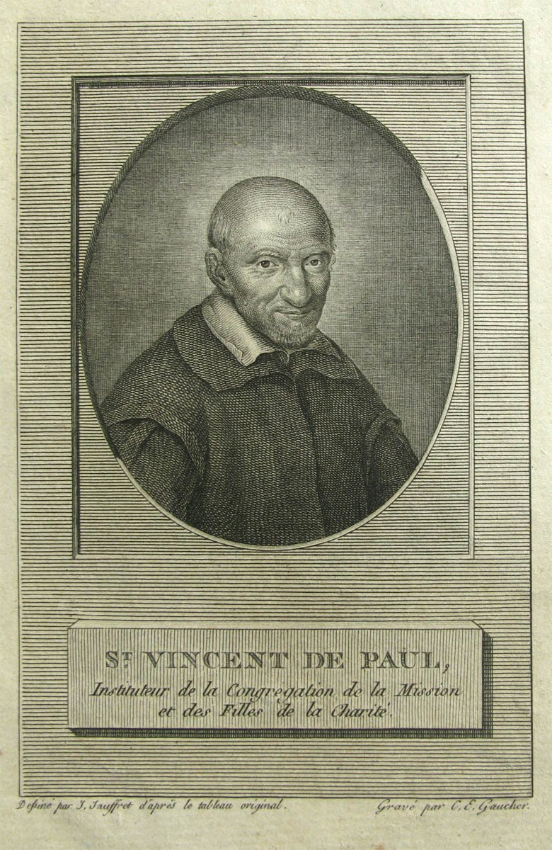 Saint Vincent de Paul, Charles-Étienne Gaucher, 18e siècle