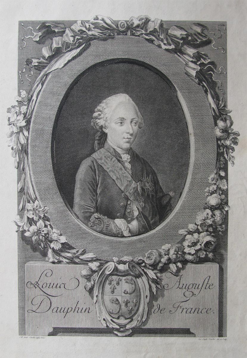Louis-Auguste, dauphin de France, Charles-Étienne Gaucher, 4e quart 18e siècle