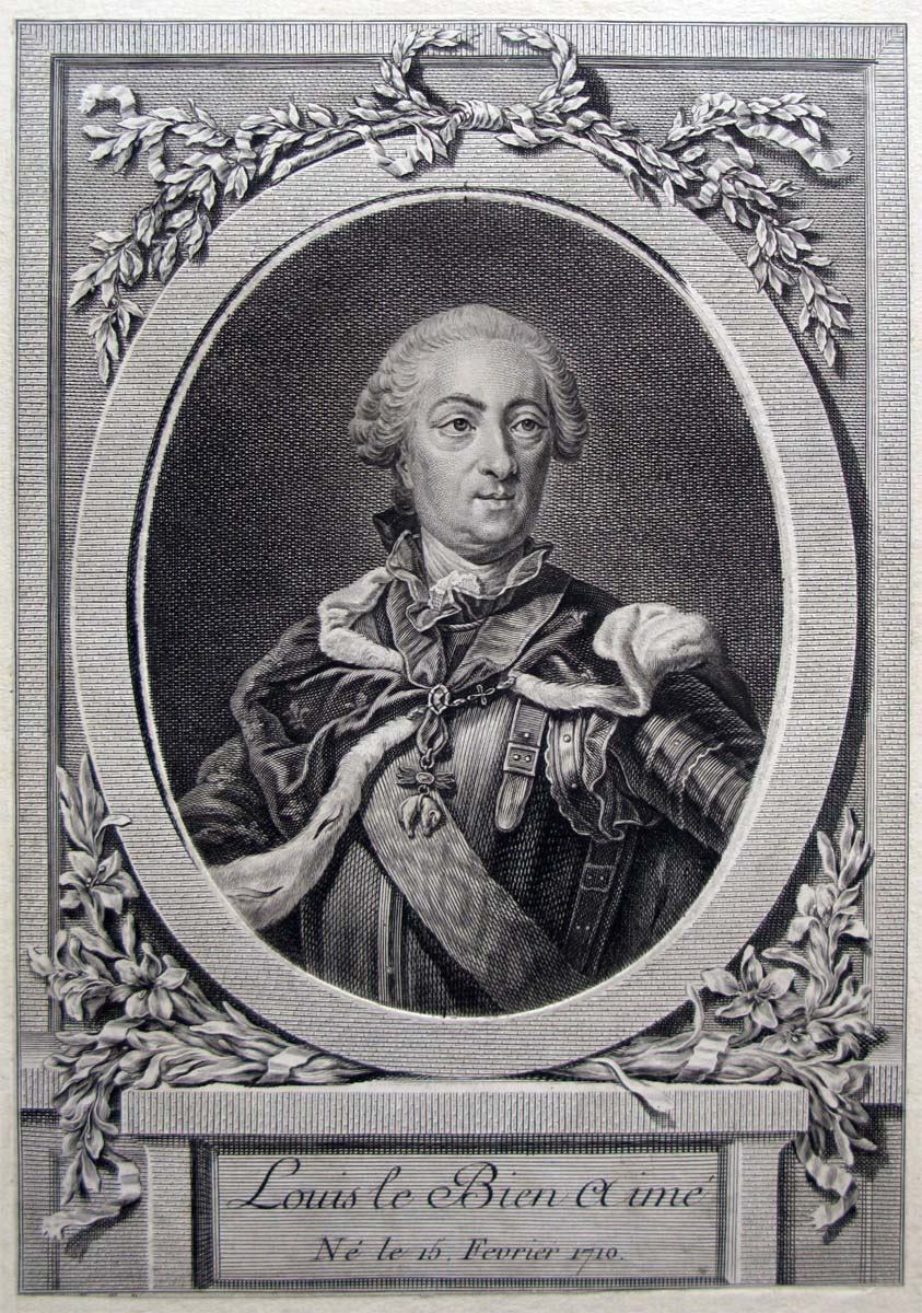 Louis XV, Charles-Étienne Gaucher, 18e siècle