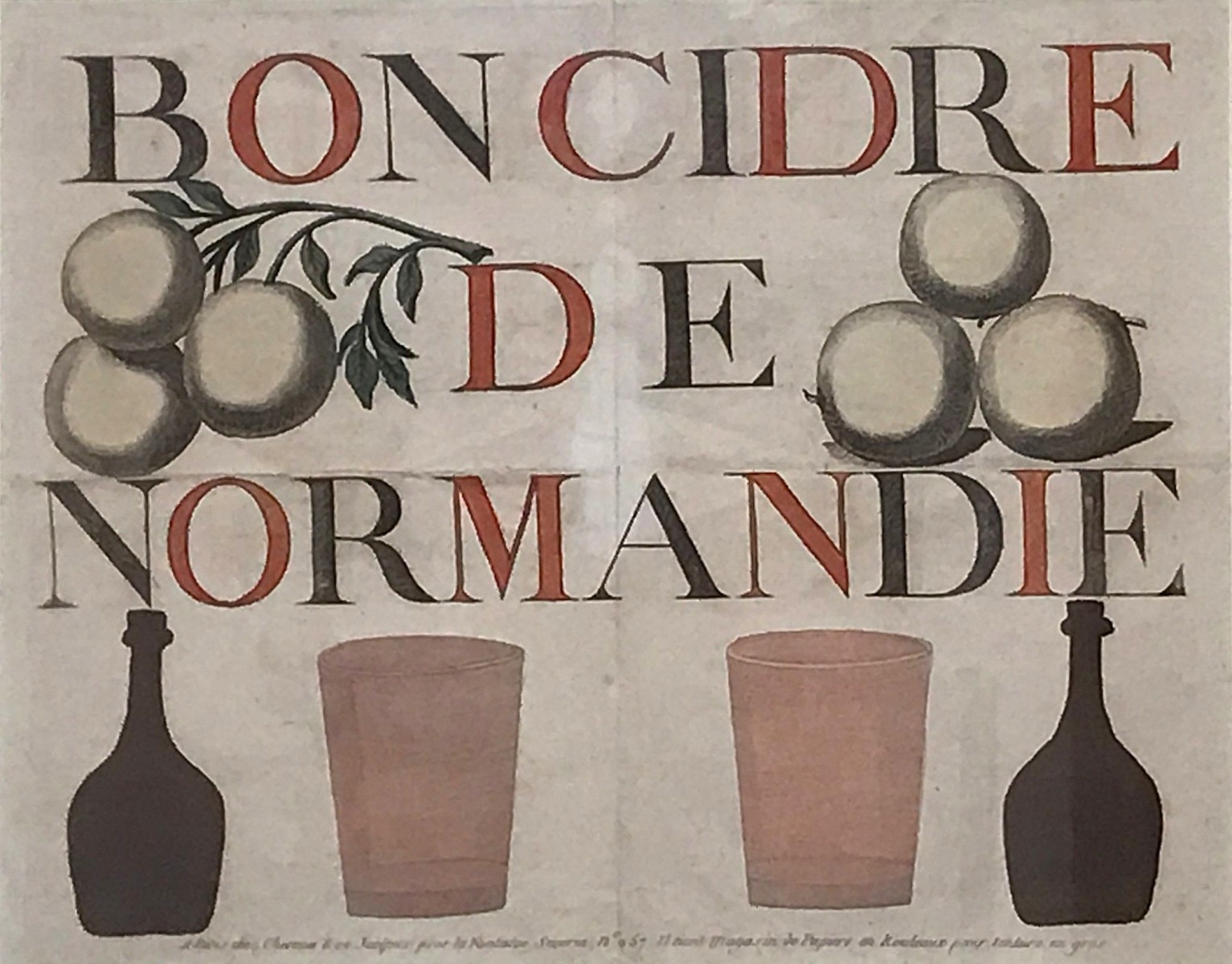 Bon cidre de Normandie, Chéreau, 1850 (avant)