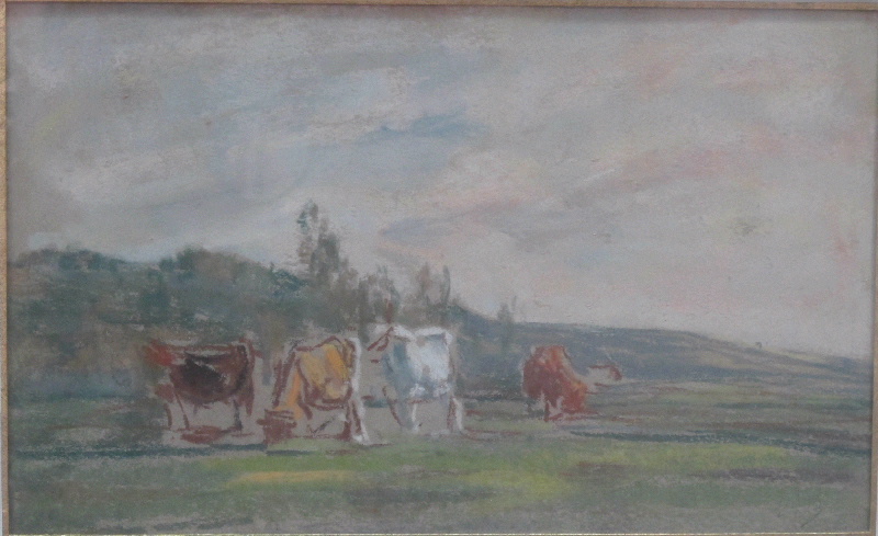 Vaches au pré, Eugène Boudin, 1854-1862 (vers)