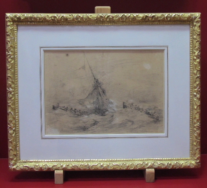 Naufrage (Le), Eugène Boudin, 1855 (vers)