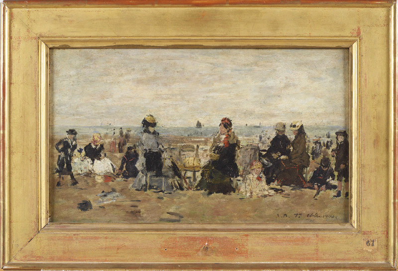 Scène de plage à Trouville_1