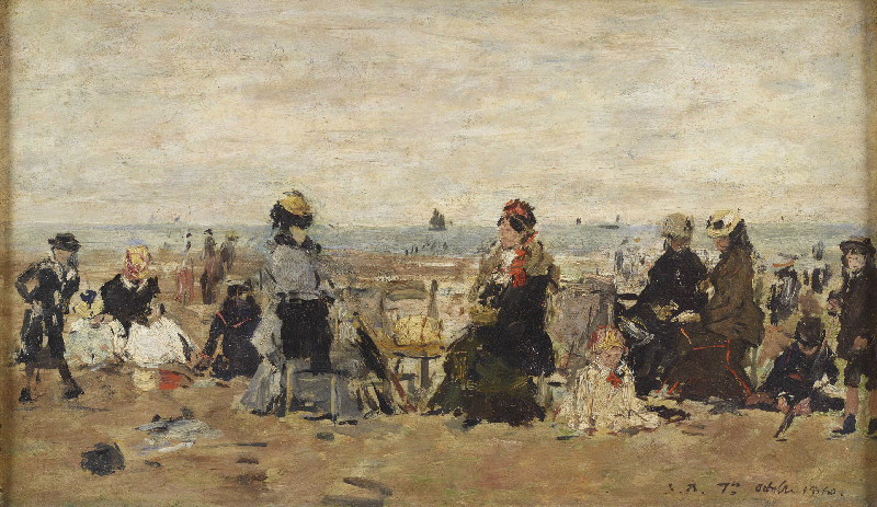 Scène de plage à Trouville_0