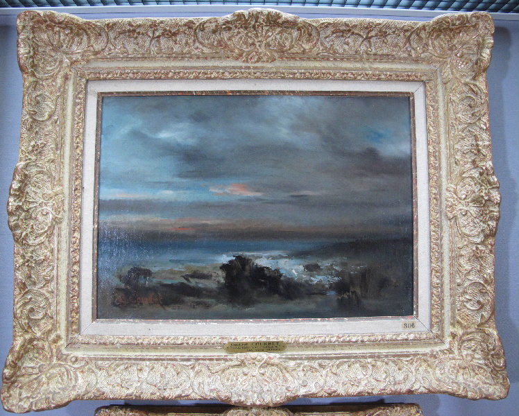 Couchant sur l'estuaire — Gustave Courbet