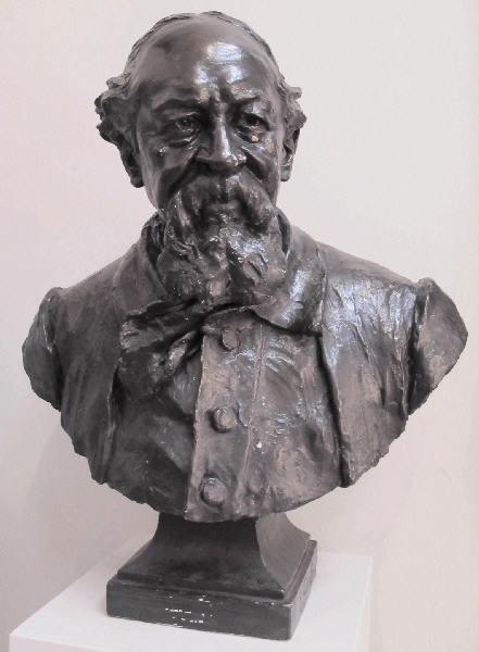 Buste d'Eugène Boudin, Ernest-Charles Démosthène Guilbert, 1er quart 20e siècle