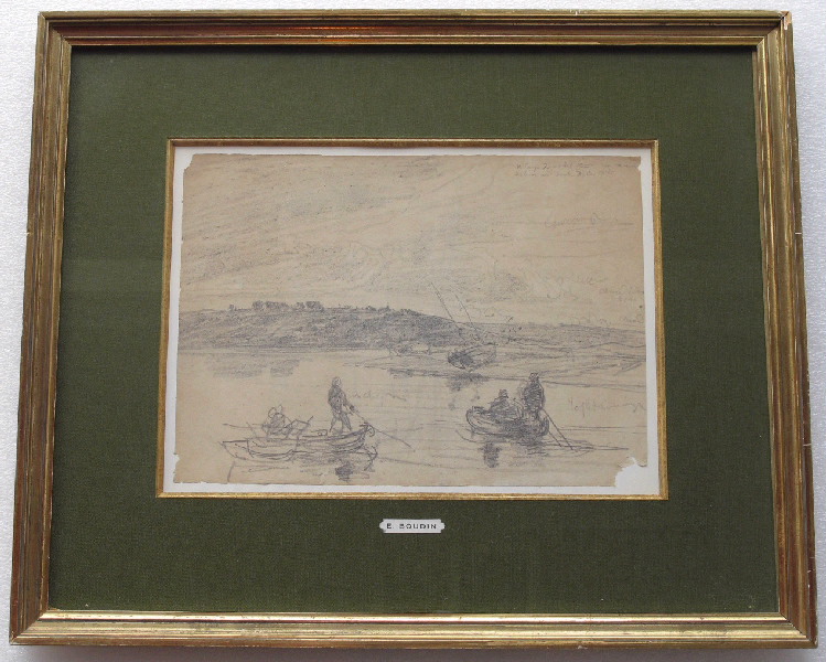 Marine dans l'estuaire, Eugène Boudin, 1855 (vers)