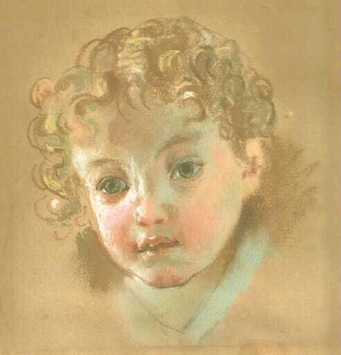 Tête d'enfant, Léon Riesener, 19e siècle