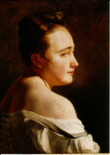 Tête de jeune fille, Edouard Cibot, 1ère moitié 19e siècle