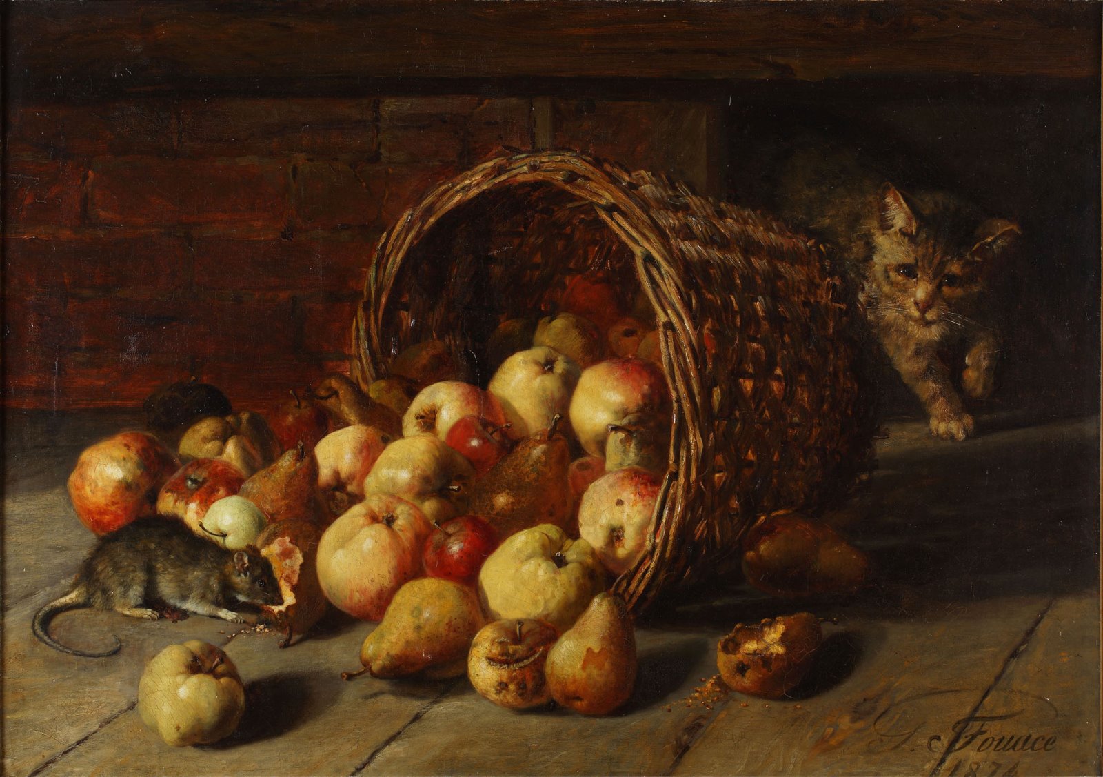 Le panier renversé, Guillaume Fouace, 1874 (Date de signature)