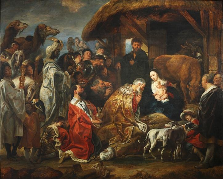 Adoration des mages, Jacob Jordaens, 17e siècle