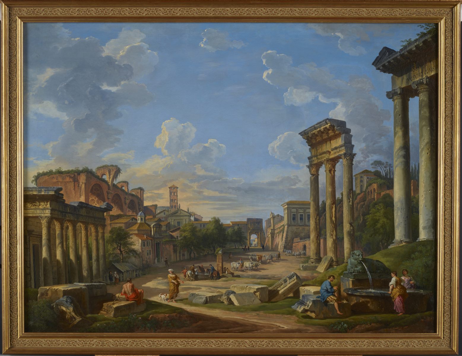 Vue du Campo Vaccino à Rome_0