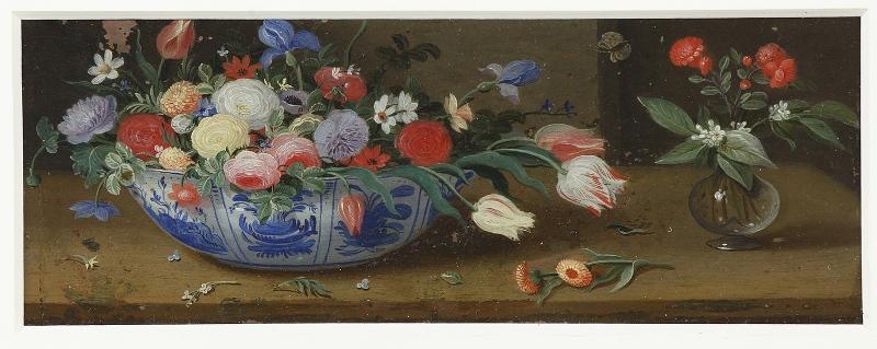 Nature morte à la corbeille de fleurs, Jan I Van Kessel, 2e moitié 17e siècle
