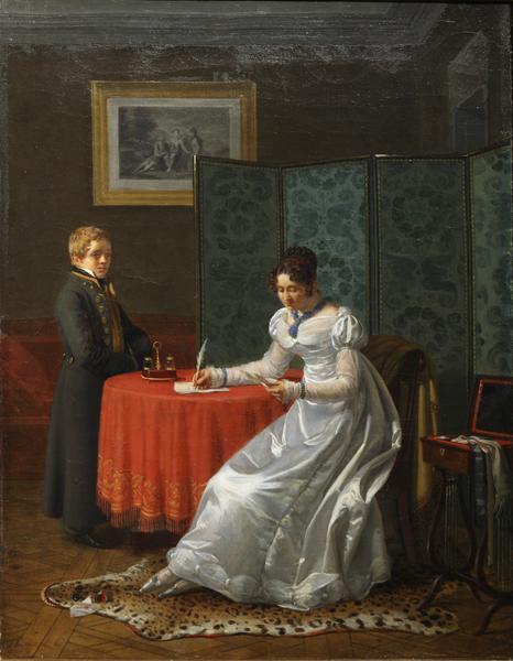 La réponse ; Dame écrivant une lettre_0