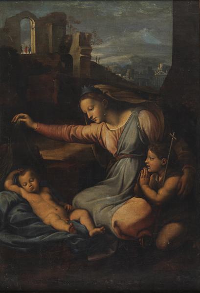 Vierge au diadème bleu (Titre actuel.) ; Le sommeil de Jésus (Titre donné à l'oeuvre par Thomas Henry en 1835)_0