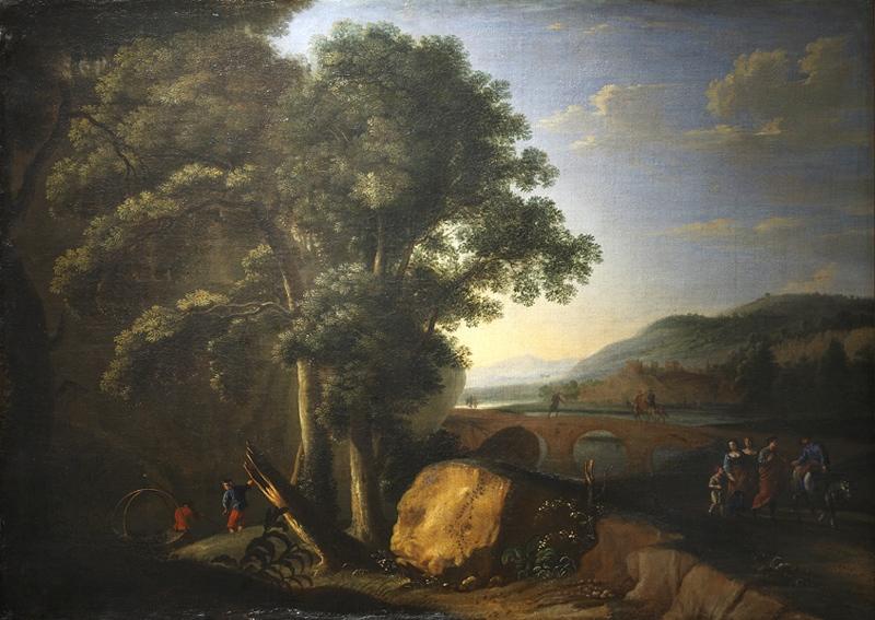 Paysage baigné par une rivière, Jacques Rousseau, 2e moitié 17e siècle