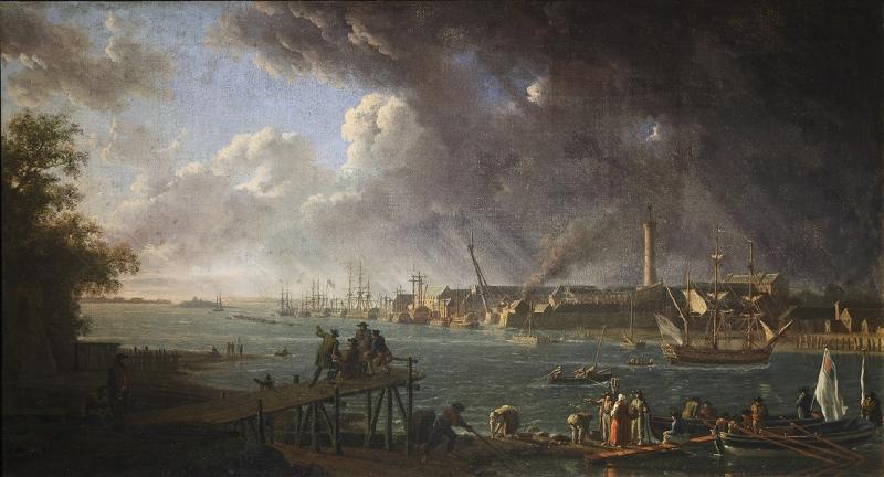 Vue du port et de la rade de Lorient_0
