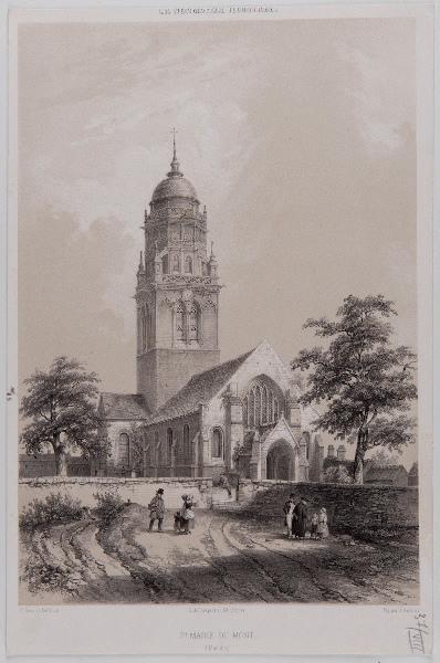 La Normandie Illustrée : église de Sainte-Marie-du-Mont_0