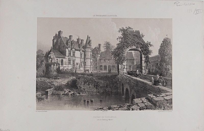La Normandie Illustrée : le Château de Tourlaville, Félix Benoist, 2e quart 19e siècle, 4e quart 19e siècle