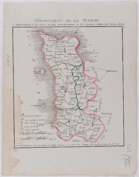 Département de la Manche, Pierre Gilles Chanlaire, 1803