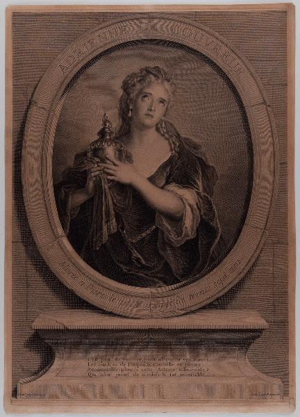Adrienne Lecouvreur en Cornélie, Charles Antoine Coypel, 1730