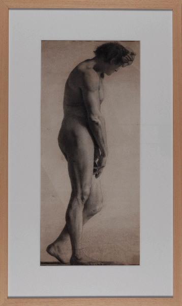 Homme debout, dos rond, Adolphe Lalyre, 4e quart 19e siècle, 1ère moitié 20e siècle
