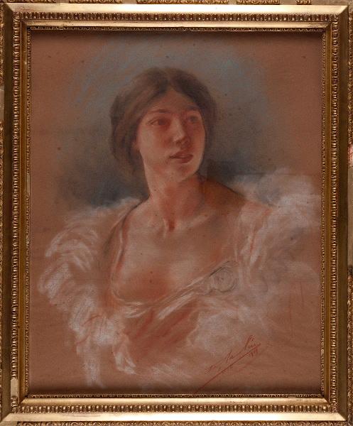 Jeanne Jouve en toilette de bal, Adolphe Lalyre, 1919