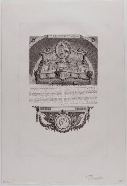 Les Illustres Français : Anne-Hilarion de Costentin, amiral de Tourville, Clément Pierre Marillier, 4e quart 18e siècle, 1er quart 19e siècle
