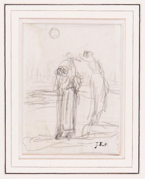 Groupe de femmes, Jean-François Millet, 2e quart 19e siècle, 3e quart 19e siècle