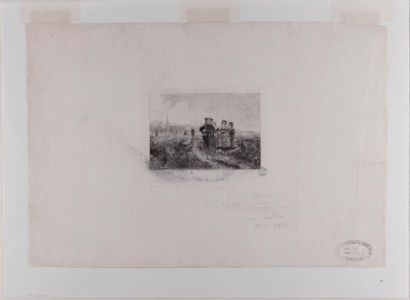 Un dimanche en Alsace-lorraine, Gustave Jundt, 1876 vers