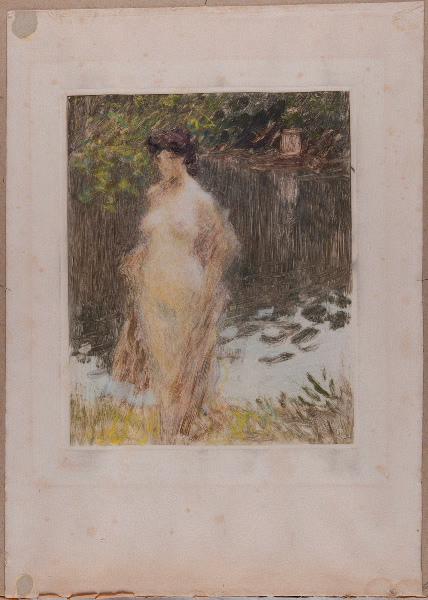 Femme sortant de l'eau, Ernest Joseph Laurent, 4e quart 19e siècle, 1ère moitié 20e siècle