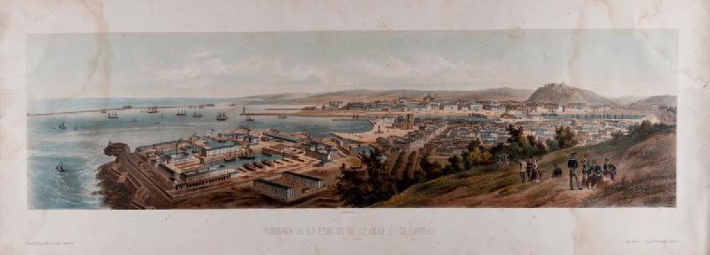Panorama de la rade et de la ville de Cherbourg_0