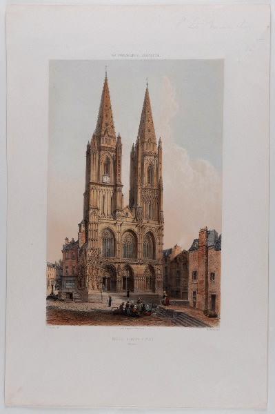 La Normandie Illustrée : Saint-Lô, église Notre-Dame, Félix Benoist, 19e siècle