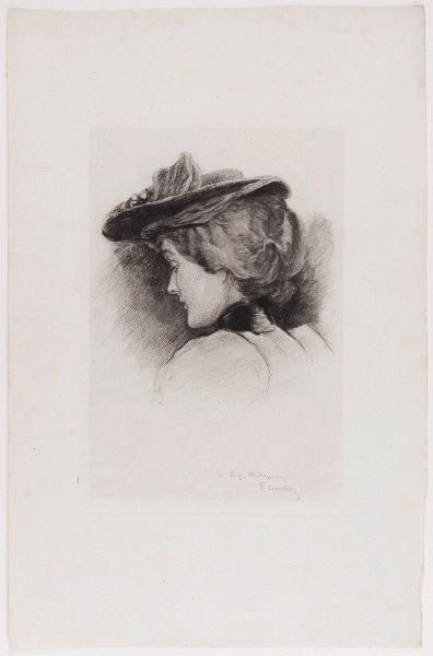 Femme de trois-quarts, François Courboin, 4e quart 19e siècle, 1er quart 20e siècle