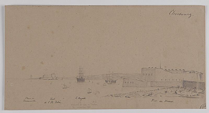Cherbourg, Fort du Homet, A L, 1865