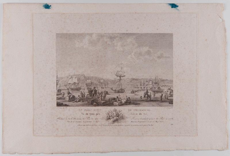 Cherbourg, le port Neuf, Pierre Ozanne, 1783