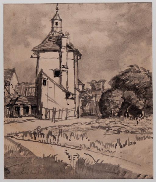 Le pigeonnier ; Paysage avec tour, Emile Bernard, 4e quart 19e siècle, 1ère moitié 20e siècle