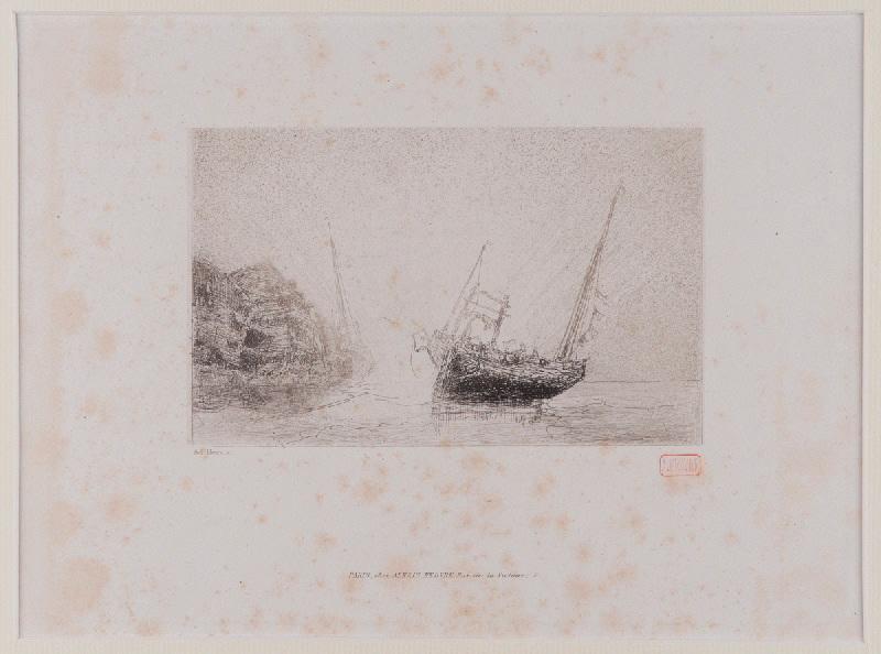 Paysage, Louis Adolphe Hervier, 19e siècle