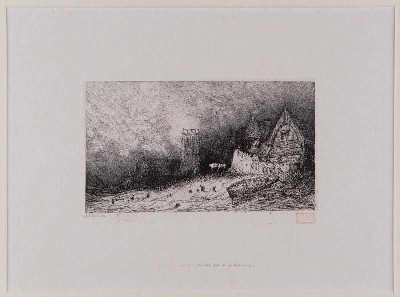 Paysage, Louis Adolphe Hervier, 19e siècle